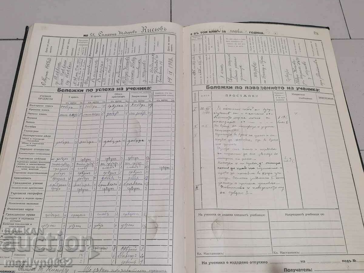 Τετράδιο βιβλίου ημερολογίου δασκάλου για την 8η τάξη 1923-24 ετών - 5 Τετράδιο βιβλίου ημερολογίου δασκάλου για την 8η τάξη 1923-24 ετών - 5