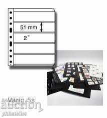 Leuchtturm Vario sheets for brands with 5 rows, pack of 5 pcs.