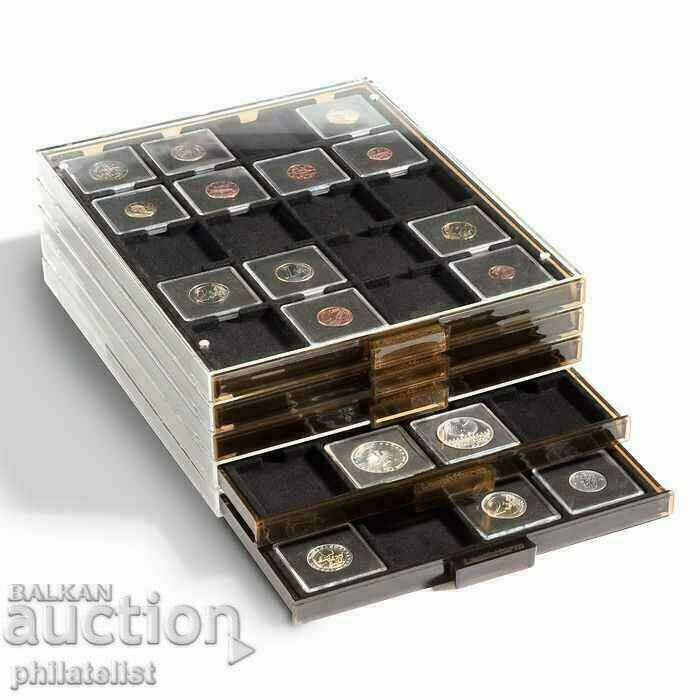 Delivery of Square capsules for coins QUADRUM - 41 mm, 10 pcs. Delivery of Square capsules for coins QUADRUM - 41 mm, 10 pcs.
