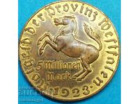 5000000 mărci 1923 Germania +100 mărci Weimar 44 mm bronz