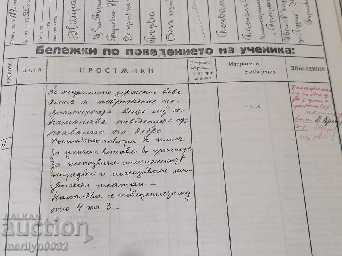 Τετράδιο βιβλίου ημερολογίου δασκάλου για την 8η τάξη 1923-24 ετών - 5 Τετράδιο βιβλίου ημερολογίου δασκάλου για την 8η τάξη 1923-24 ετών - 5