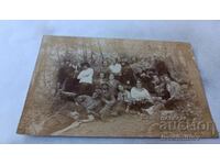 Φωτογραφία Χάσκοβο λουτρά Νέοι άνδρες και γυναίκες στο δάσος 1926
