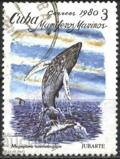 Stamped Fauna Humpback Whale 1980 from Cuba