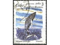 Stamped Fauna Humpback Whale 1980 από την Κούβα