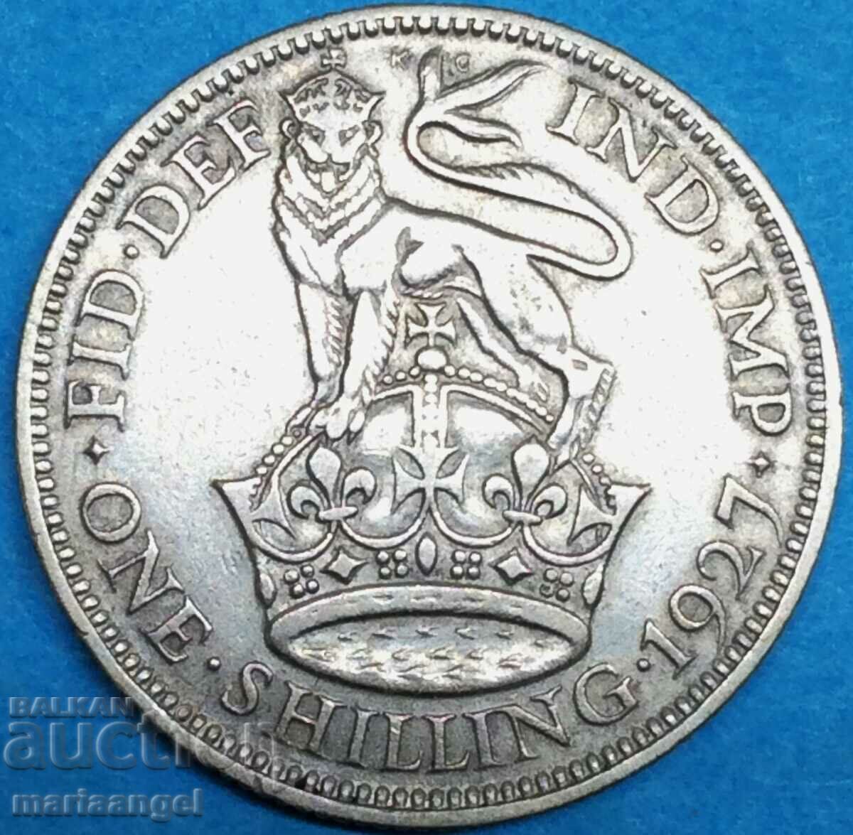 1 șiling 1927 Marea Britanie George V Argint