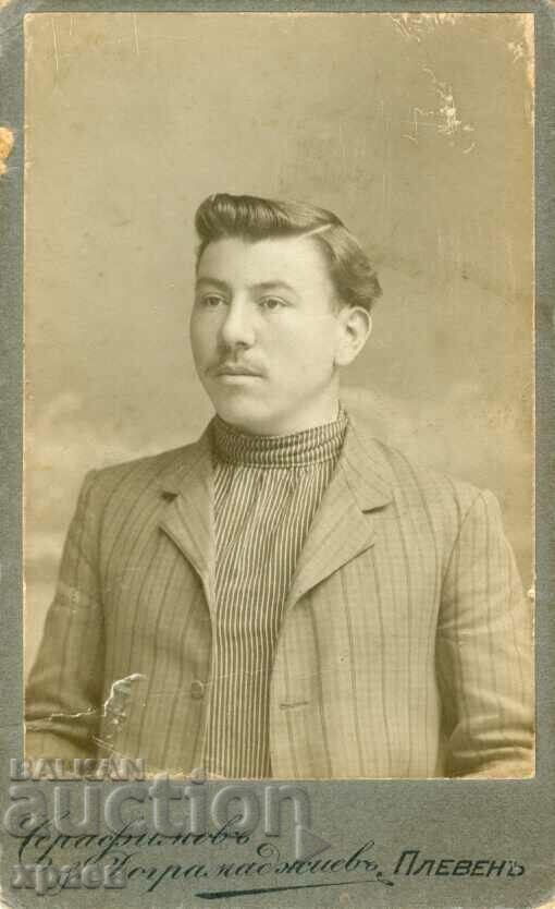 СТАРА ФОТОГРАФИЯ - КАРТОН - СЕРАФИМОВ - ПЛЕВЕН - М0625 СТАРА ФОТОГРАФИЯ - КАРТОН - СЕРАФИМОВ - ПЛЕВЕН - М0625