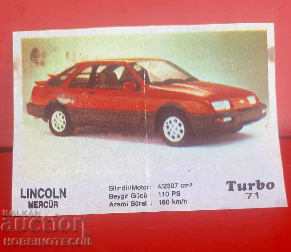 PICTURE TURBO TURBO N 71 LINCOLN MERCUR