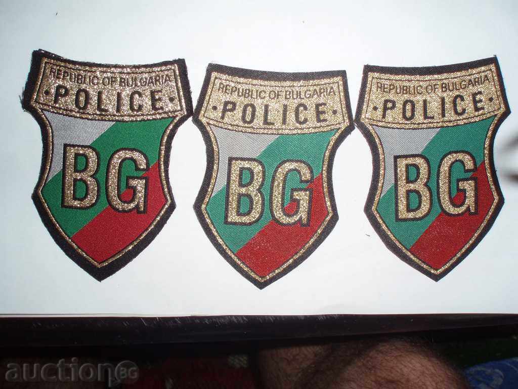 Lot of Emblems -Patches-Police BG