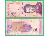 (¯`'•.¸ VENEZUELA 50 Bolivar 2018 UNC ¸.•'´¯)