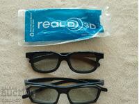 2 ochelari pentru filme 3D