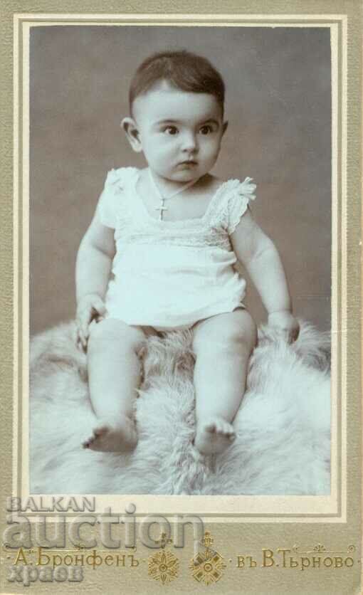 СТАРА ФОТОГРАФИЯ - КАРТОН - А. БРОНФЕН – В. ТЪРНОВО - М1019