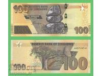 (¯`'•.¸ ZIMBABWE 100 USD 2020 UNC ¸.•'´¯)