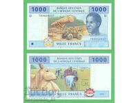 (¯`'•.¸ CAMEROON 1000 Francs 2002 UNC ¸.•'´¯)