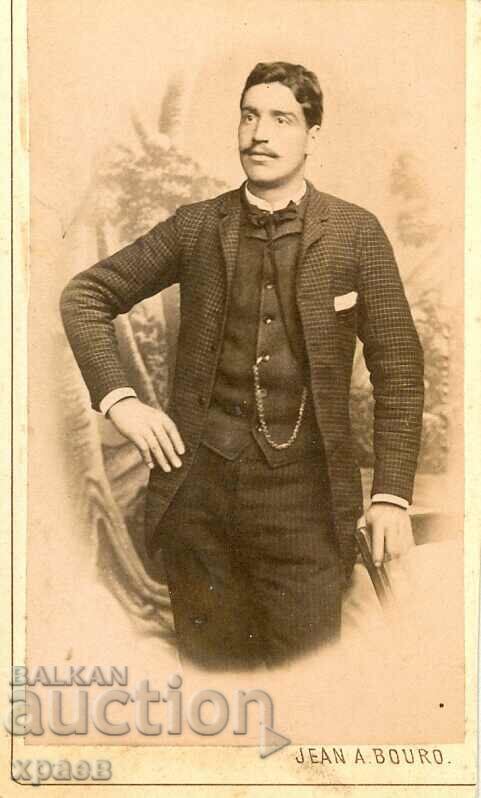 СТАРА ФОТОГРАФИЯ - КАРТОН - ЖАН БОРО – ВАРНА - М1088