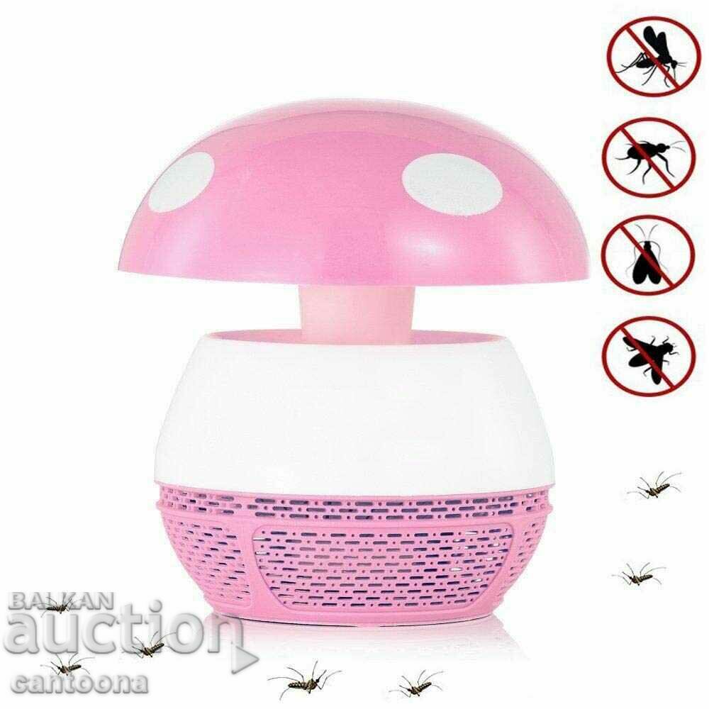 Innovative lamp protecting against mosquitoes and insects, fungus