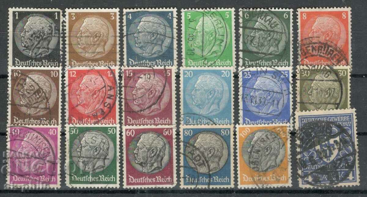 Postage stamps - mix - lot 103, Reich - 18 stamps