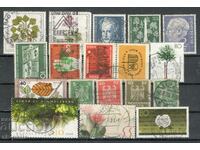 Пощенски марки - микс - лот 107, ФРГ - 18 бр. клеймо