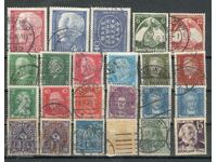 Timbre poștale - mix - lot 110, Reich etc. 23 buc ștampila