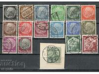 Пощенски марки - микс - лот 114, Райх  17 бр.клеймо