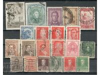 Пощенски марки - микс - лот 115, Аржентина  21 бр.клеймо