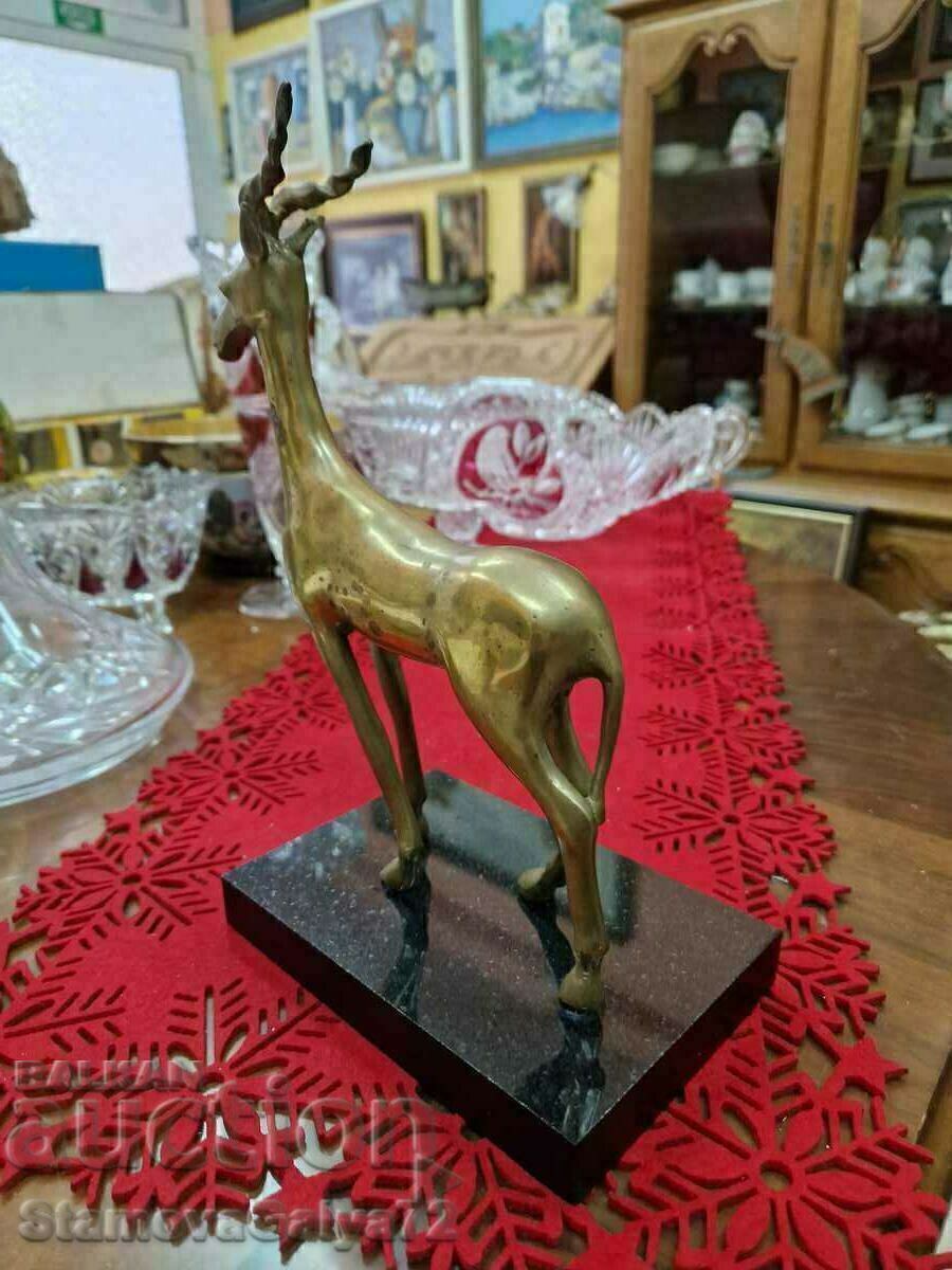 O mare statuetă antică din bronz francez - 6