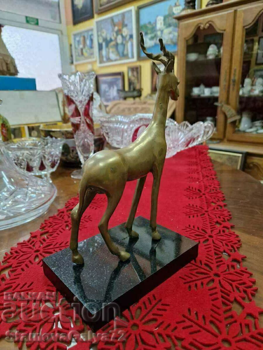 O mare statuetă antică din bronz francez - 7