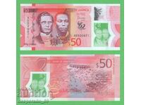 (¯`'•.¸ JAMAICA $50 2022 UNC ¸.•'´¯)