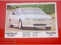 PICTURE TURBO TURBO N 86 CHEVROLET CELEBRITY