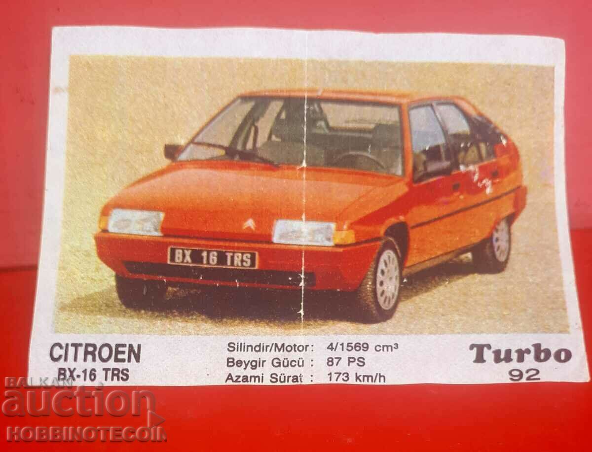 КАРТИНКА ТУРБО TURBO N 92 CITROEN BX 16 TRS