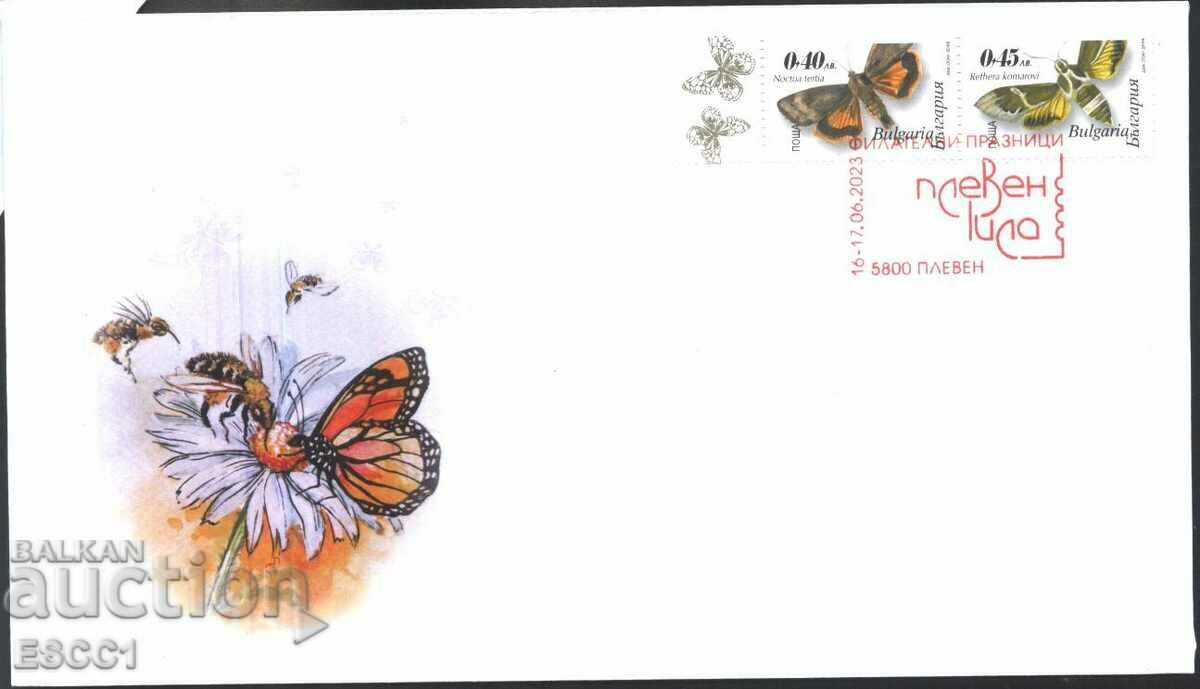 Φάκελος πρώτης ημέρας Fauna Butterflies 2023 από τη Βουλγαρία
