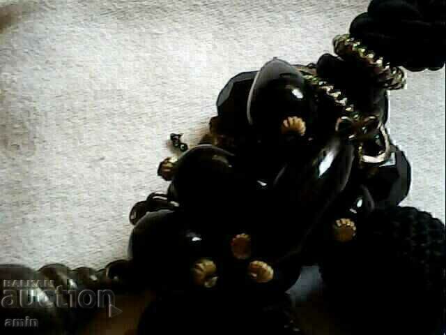 Auction old fragile natural onyx necklace Auction old fragile natural onyx necklace