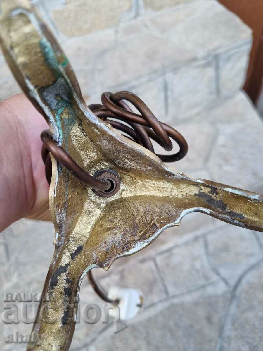 Παλιά χάλκινη λάμπα - 5