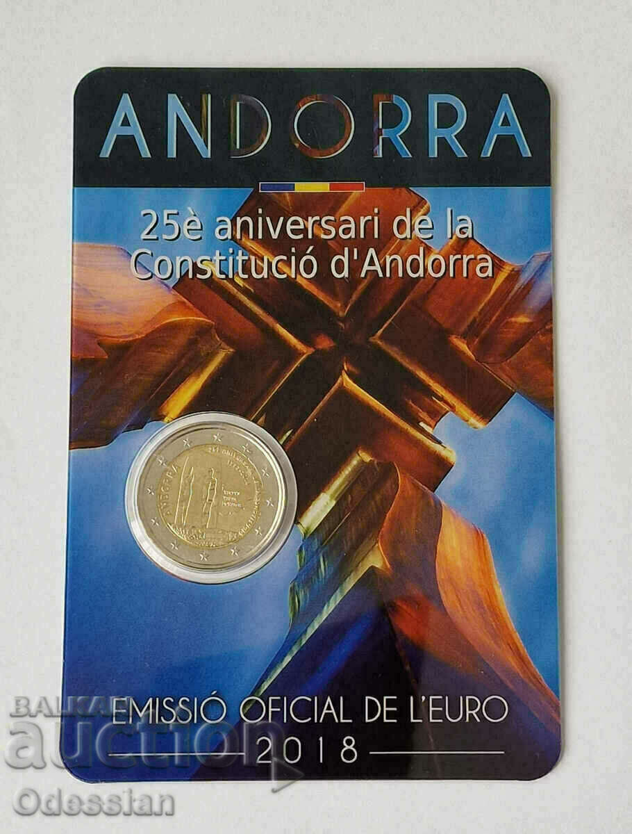 Andorra 2 euro 2018 „CONSTITUȚIA”
