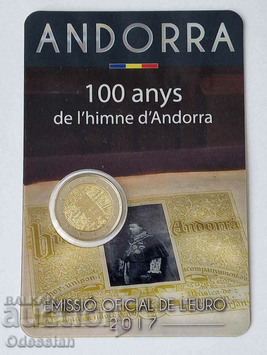 Андора 2 евро 2017 "100 ГОДИНИ НАЦИОНАЛЕН ХИМН"
