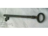 Old large door key, 12 cm