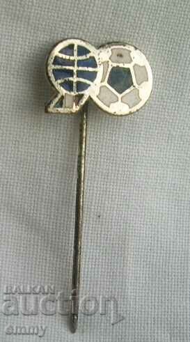 Значка знак Световно първенство по футбол, Италия 1990,емайл