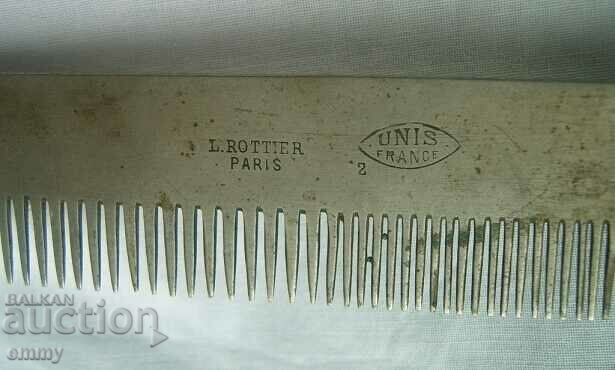 Auction Old metal comb L.Rottier, Paris, Paris France Auction Old metal comb L.Rottier, Paris, Paris France