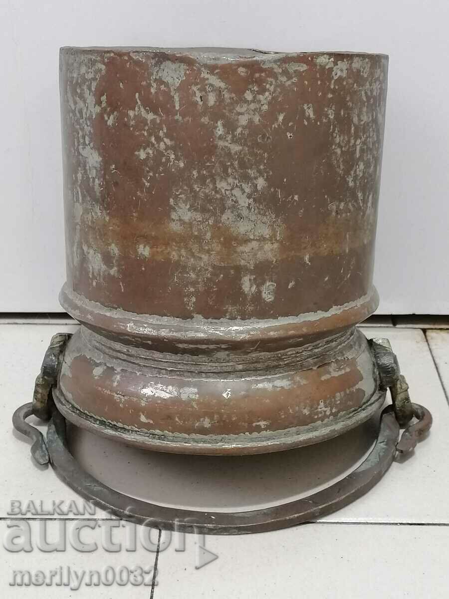 Old copper kettle bucket copper cauldron copper vessel - 7 Old copper kettle bucket copper cauldron copper vessel - 7