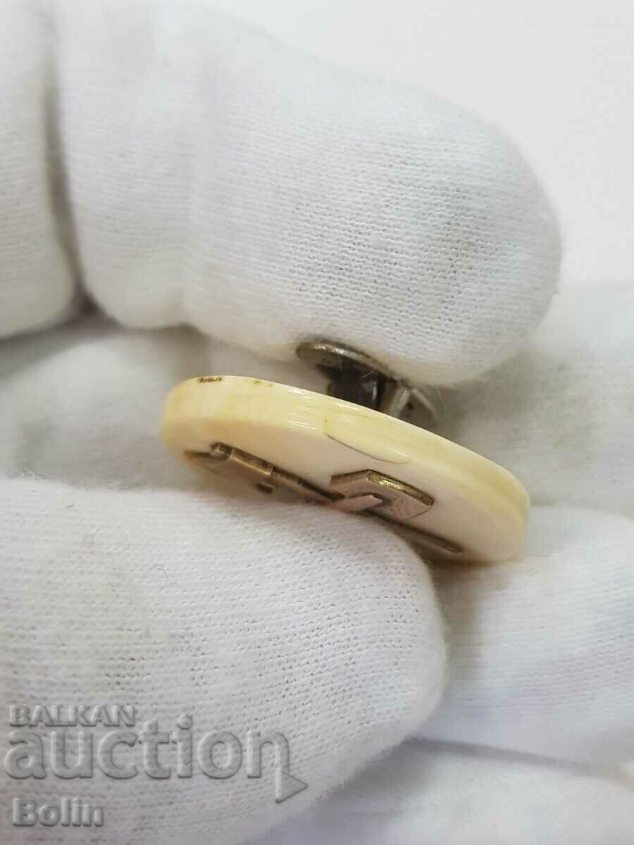 Auction Russian Imperial Ivory Button Auction Russian Imperial Ivory Button