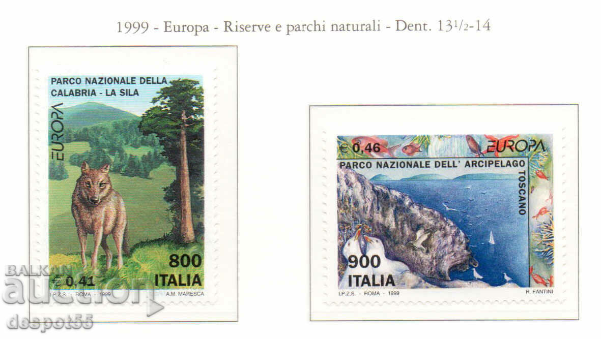1999. Ιταλία. ΕΥΡΩΠΗ - Φυσικά καταφύγια και πάρκα.