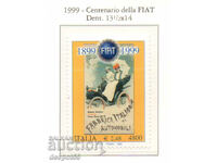 1999. Italia. 100 de ani de la Fiat.
