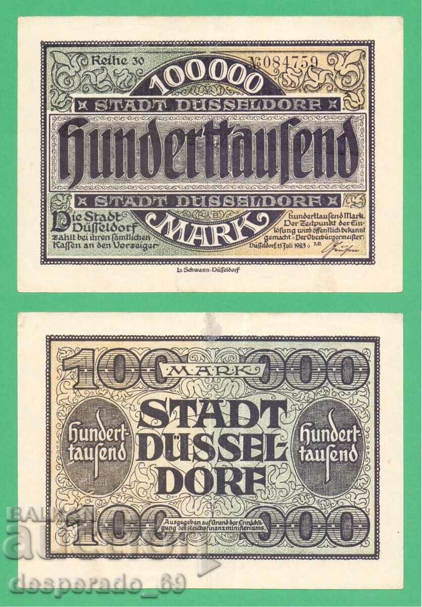 (¯`'•.¸ГЕРМАНИЯ (Düsseldorf) 100 000 марки 1923¸.•'´¯)