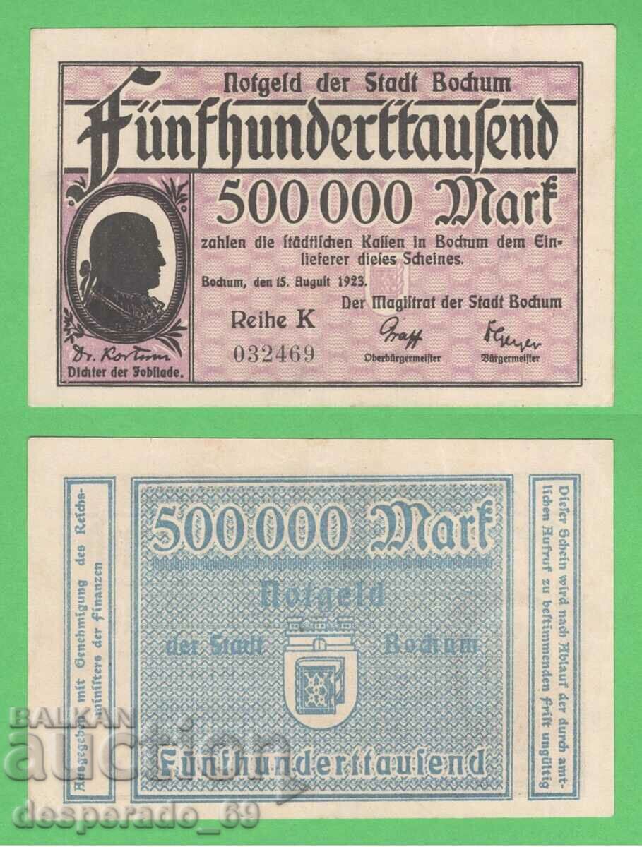 (¯` '• .¸GERMANIYA (Bochum) 500.000 mărci anul 1923. •' '°)