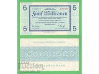 (¯`'•.¸GERMANIA (Dresda-Neustadt) 5 milioane de mărci 1923 UNC