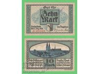 (¯`'•.¸ГЕРМАНИЯ (Halberstadt) 10 марки 1918  UNC¸.•'´¯)
