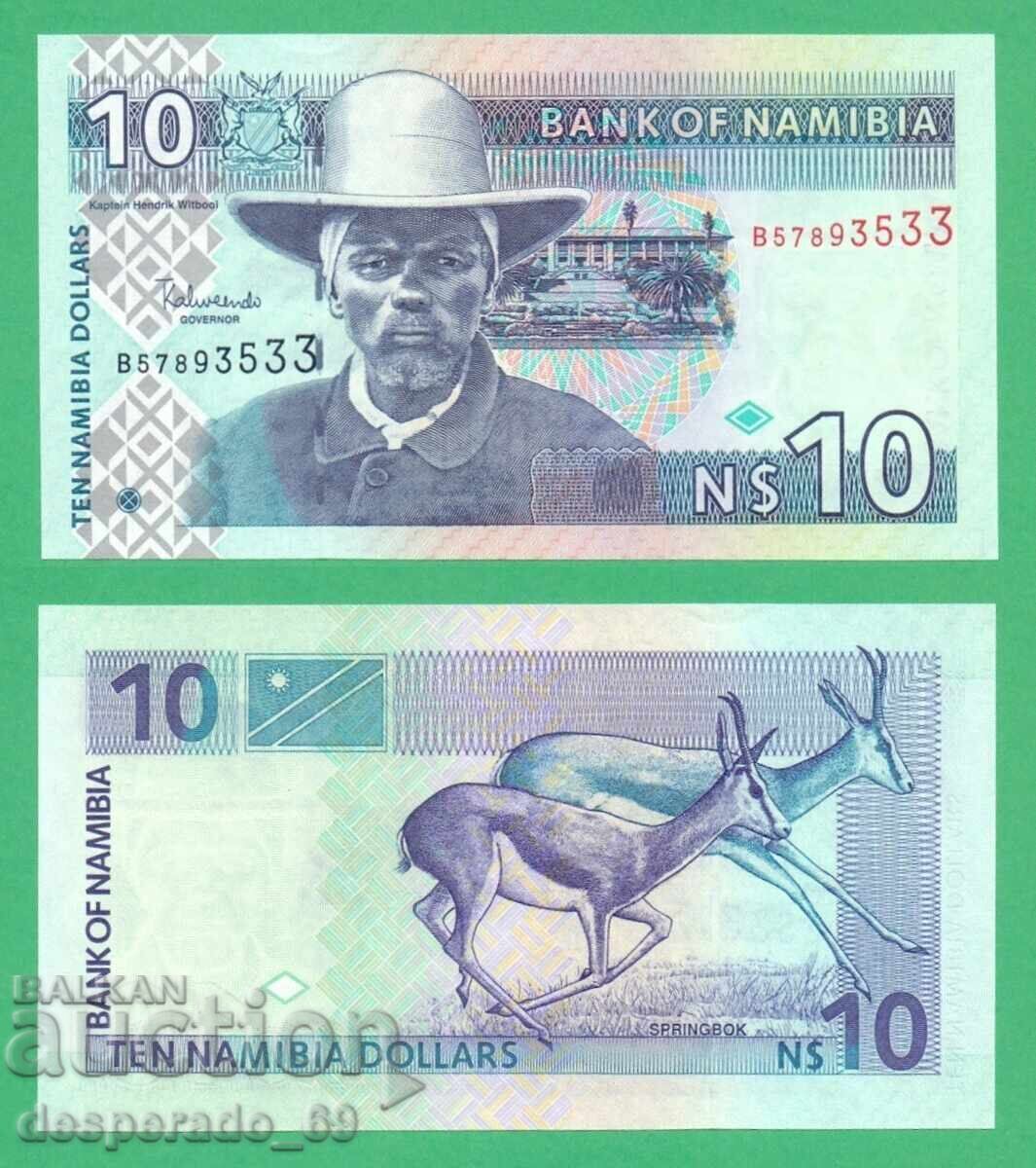 (¯`'•.¸ NAMIBIA $10 2001 UNC ¸.•'´¯)