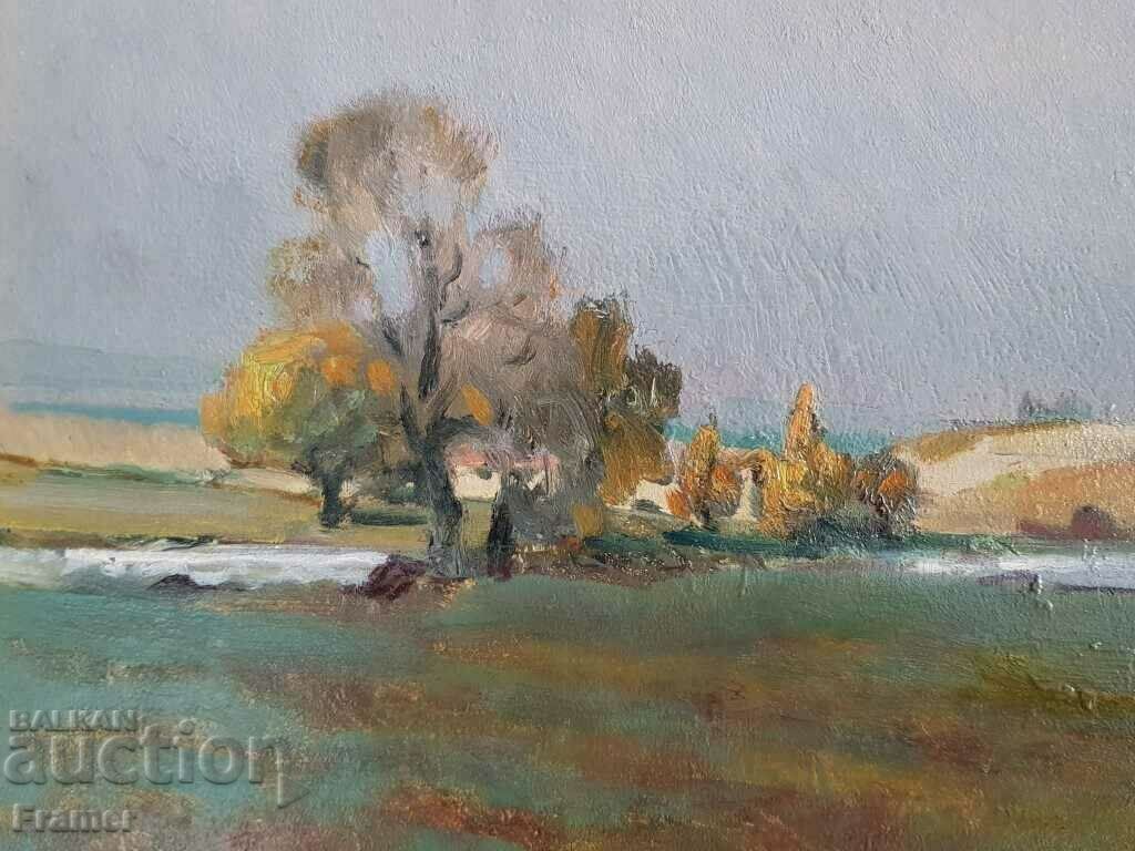 Auction Atanas Mihov Landscape Iskar River 1957 Auction Atanas Mihov Landscape Iskar River 1957