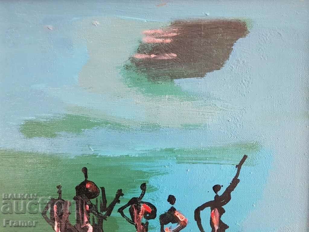 Delivery of Georgi Kovachev Grishata Apparition 1978. from an exhibition in Paris