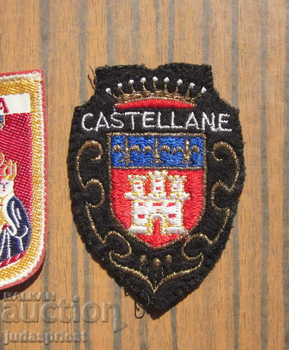 Δημοπρασία δύο παλιά μπαλώματα εμβλήματα σημάδια της ΣΕΒΙΛΙΑΣ και της ΚΑΣΤΕΛΑΝΗΣ Δημοπρασία δύο παλιά μπαλώματα εμβλήματα σημάδια της ΣΕΒΙΛΙΑΣ και της ΚΑΣΤΕΛΑΝΗΣ