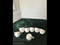 Coffee cups-7 pcs, 6/8 cm, Bavaria